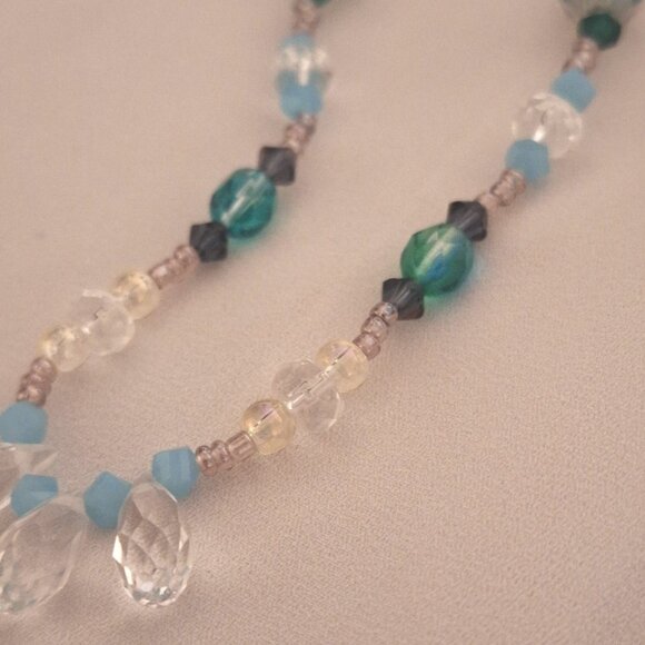 Artisan Made Multicolor Princess Crystal Glass Necklace - Picture 3 of 7
